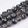 Electroplate Glass Beads Strands EGLA-T018-01-A01-1