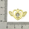 Eco-Friendly Brass Micro Pave Cubic Zirconia Pendants KK-A204-07G-3