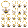 20Pcs Alloy Enamel Keychain KEYC-FH00076-1