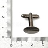 Rack Plating Brass Cuff Button KK-E064-01B-3