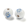 Natural Wood European Beads WOOD-S059-01I-1