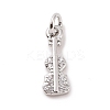 Brass Micro Pave Cubic Zirconia Charms KK-C012-13P-1