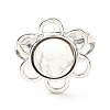 Natural Howlite Adjustable Rings RJEW-P043-01P-21-2