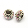 Alloy Rhinestone European Beads MPDL-R036-01D-1