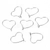 304 Stainless Steel Hoop Earring Findings STAS-S117-010A-01-1