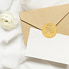 Plastic Self Adhesive Gold Foil Embossed Stickers DIY-WH0575-063-6