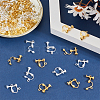 60Pcs 2 Colors Rack Plated Brass Screw Clip-on Earring Findings KK-ME0001-86-4