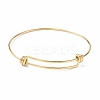 Ion Plating(IP) Adjustable 304 Stainless Steel Bangles Making X-MAK-F286-01G-2