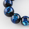 Baking Painted Glass Bead Strands X-DGLA-R040-10mm-05-1