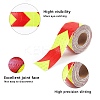 2" X 33ft Reflective Hazard Warning Tape Yellow Red High Intensity Waterproof Reflector Safety Tape Marking Tape for Outdoor Steps AJEW-GF0001-54B-4
