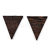 Natural Wenge Wood Pendants WOOD-T023-61-2