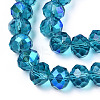 Electroplate Glass Beads Strands EGLA-A034-T3mm-L25-2