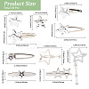 1 Sets Iron Alligator Hair Clips MRMJ-CP0001-49-2