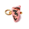 Dyed Natural Trochid Shell/Trochus Shell Pendants PALLOY-JF04484-01-3