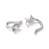 Rack Plating Brass Earring Findings KK-S405-05P-2