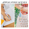 28Pcs 14 Colors Acrylic Flowers Beads Caps FIND-TA0005-11-8