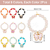 Glass Wine Glass Charms AJEW-SC00001-2