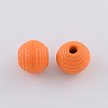 Dyed Natural Wood Beehive Beads WOOD-R249-055-2