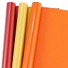 3 Rolls Red & Gold & Orange Red Heat Transfer Vinyl Roll DIY-SZ0003-61-1