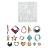 DIY Geometrical Shape Pendant Silicone Molds DIY-YW0008-05-1