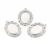 Non-Tarnish 304 Stainless Steel Pendant Cabochon Settings X-STAS-I167-03P-1