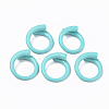 Spray Painted Alloy Cuff Rings X-RJEW-T011-14-RS-1