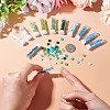 204~240Pcs 12 Colors 2-Hole Glass Seed Beads SEED-TA0001-19-5
