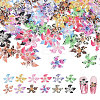 120Pcs 12 Colors Resin Flower Cabochons MRMJ-CA0001-55-1
