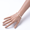 Natural Shell Stretch Beaded Bracelets BJEW-JB05183-03-3