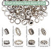 150Pcs 15 Styles Tibetan Style Alloy Beads Sets TIBEB-SC0001-50-2