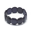 Synthetic Blue Goldstone Beads Stretch Bracelets BJEW-G617-04B-02-2