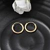 Brass Hoop Earrings EJEW-G474-01G-01-1