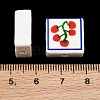 Printed Handmade Porcelain Beads PORC-G016-04-4