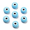 Opaque Printed Acrylic Beads LS-OACR-G038-04E-1