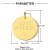 Mother's Day 304 Stainless Steel Pendants STAS-OY010-70G-2
