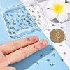 60Pcs 2 Colors 304 Stainless Steel Cup Pearl Peg Bails Pin Pendants STAS-YW0003-64-3