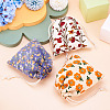 6Pcs 3 Colors Flower Printed Polyester Storage Bags ABAG-TA0001-24-6