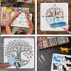 Plastic Drawing Painting Stencils Templates DIY-WH0396-0114-4