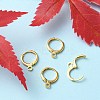 Brass Huggie Hoop Earring Findings KK-YW0001-51-6