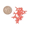 Handmade Glass Seed Beaded Coral Pendants PALLOY-MZ00765-01-2