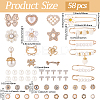 Alloy Safety Pin Brooch AJEW-SP0002-13-2