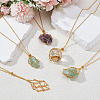 12Pcs 3 Styles Iron Empty Macrame Pouch Pendant Cable Chain Slider Necklace Making NJEW-GO0001-26-4