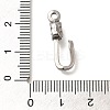 Anti-Tarnish 304 Stainless Steel Hook Clasps STAS-I321-71P-3