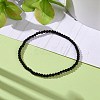 Mini Natural Black Onyx Beaded Stretch Bracelets BJEW-JB07669-01-2