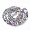 Electroplate Glass Beads Strands EGLA-T005-02A-2