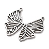 Anti-Tarnish 304 Stainless Steel Pendants STAS-Q002-03P-2