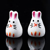Handmade Porcelain Ceramic Beads Strands PORC-S502-028-4
