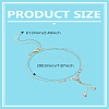 1Pc Brass & Crystal Rhinestone Anklets AJEW-LP0007-55KCG-2