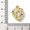 Rack Plating Brass with Cubic Zirconia Pendants KK-Z086-15G-05-3