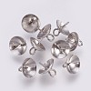 Tarnish Resistant 201 Stainless Steel Cup Peg Bails Pendants STAS-I088-M-01P-1